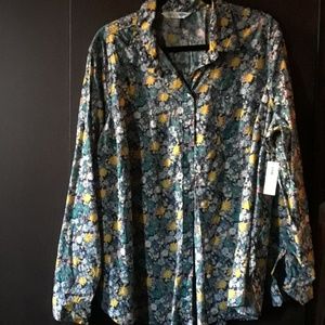 2X Button Down Floral Shirt